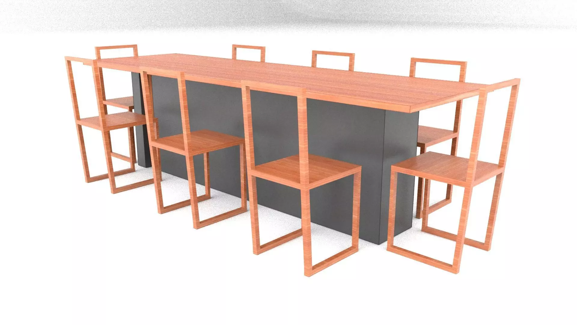 Dining Table From Parasite Movie Low-poly 3D model