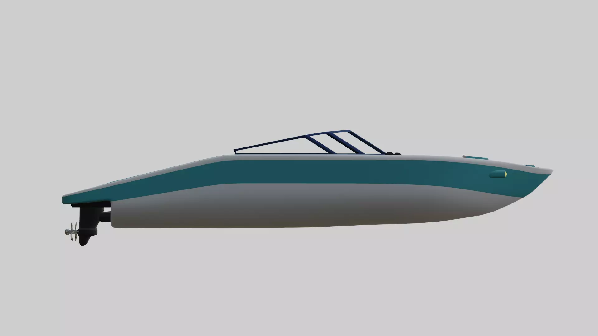 Speedboat like Squalo in GTA 3D model_0