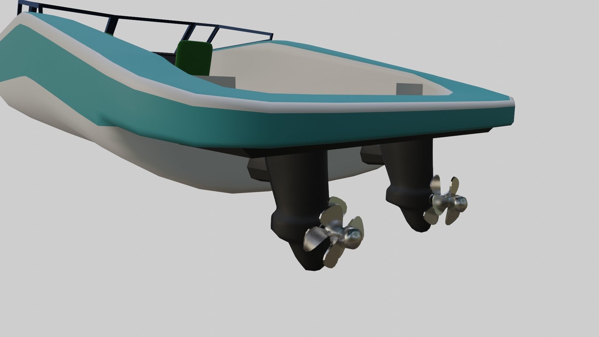 Speedboat like Squalo in GTA 3D model_6