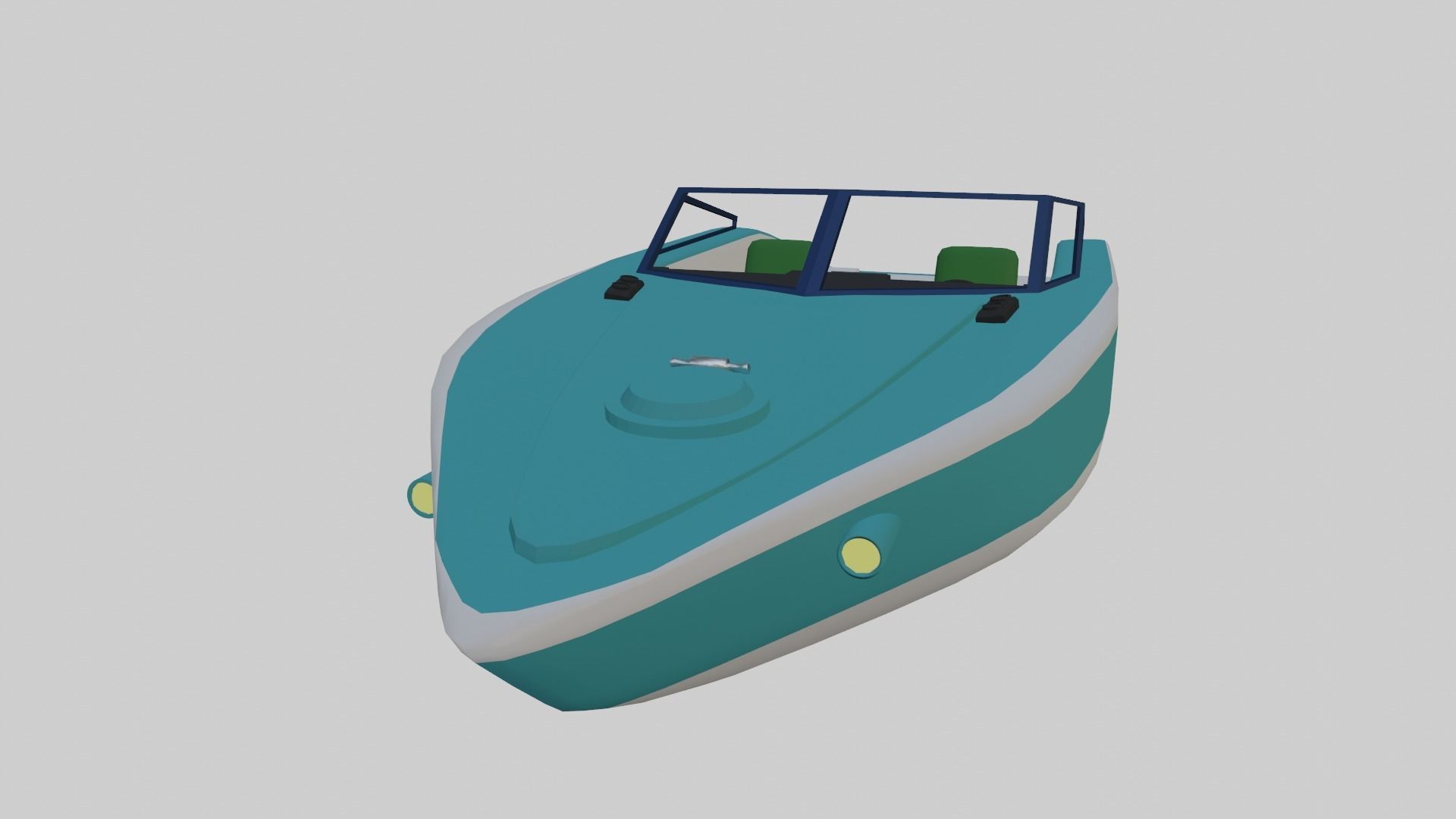 Speedboat like Squalo in GTA 3D model_3
