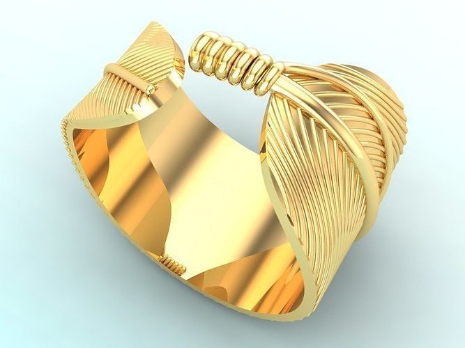 Leaf Rings 3D print model