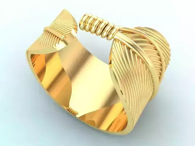 Leaf Rings 3D print model