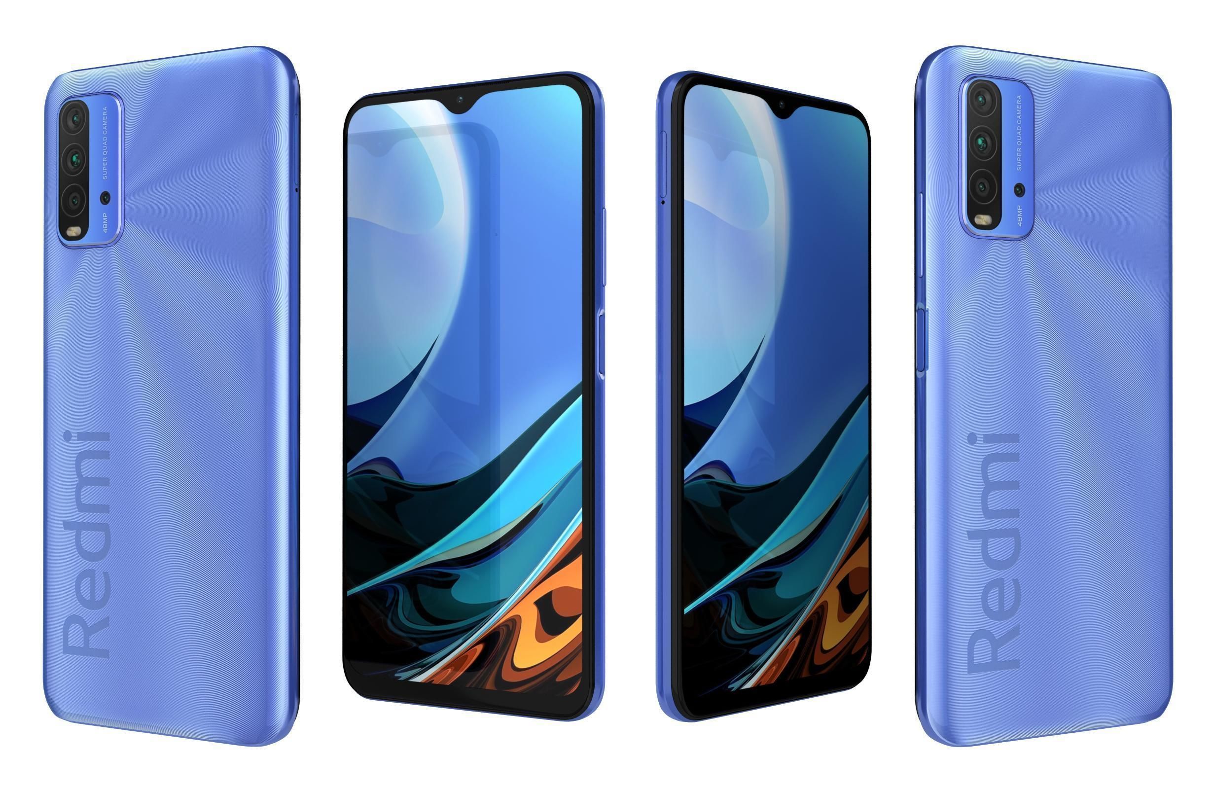 Xiaomi Redmi 9T All Colors 3D model_23