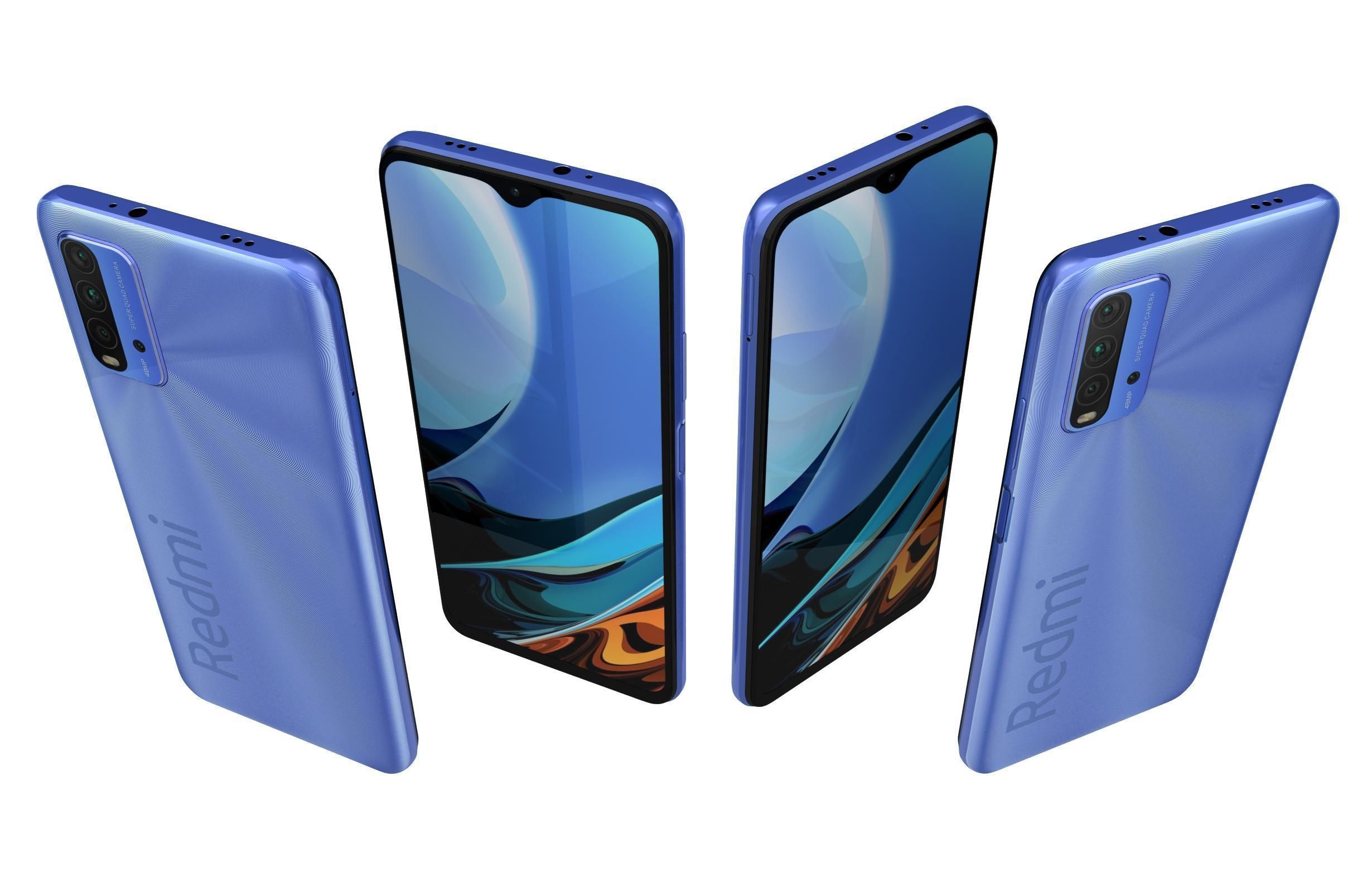 Xiaomi Redmi 9T All Colors 3D model_27