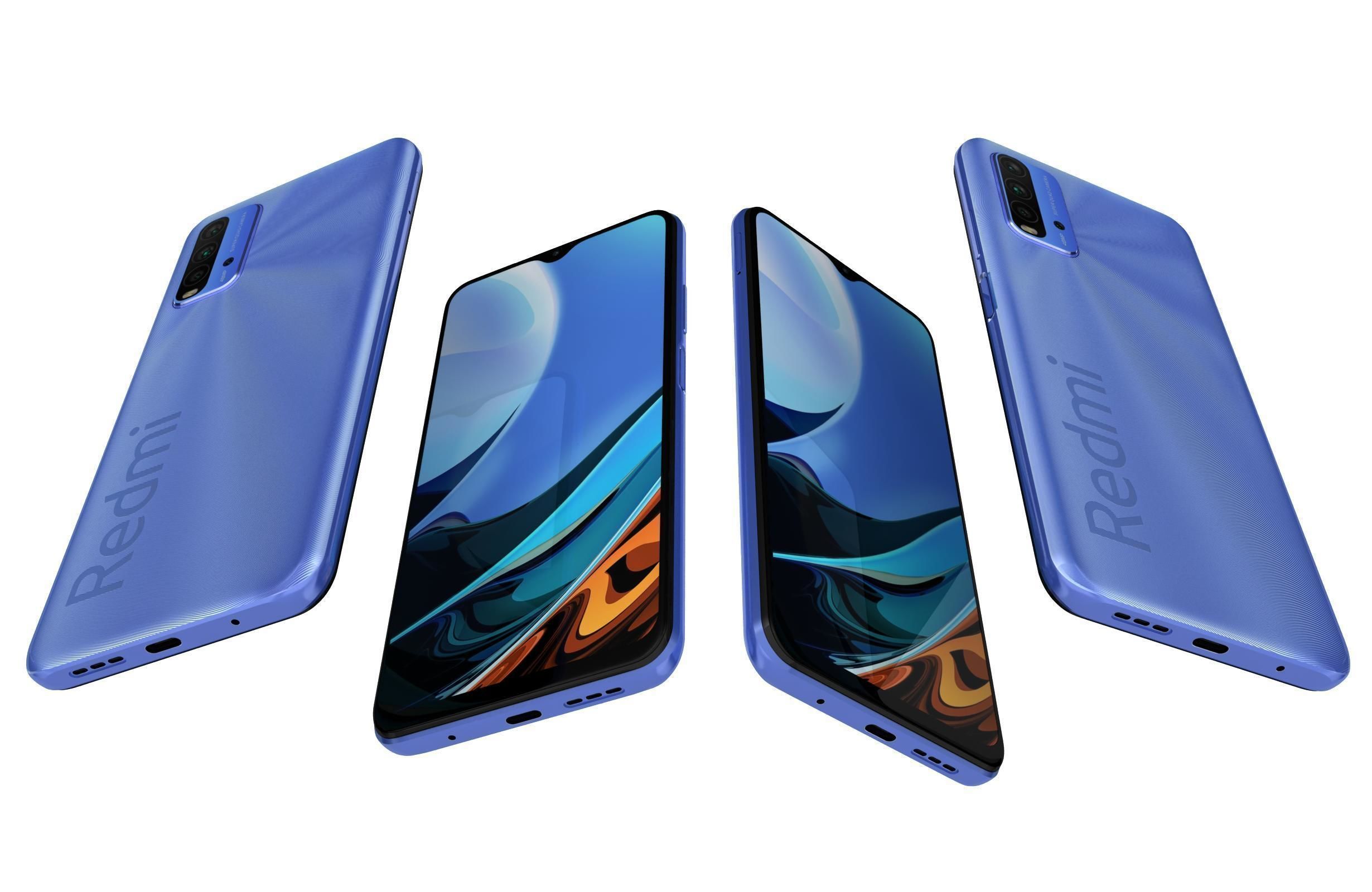 Xiaomi Redmi 9T All Colors 3D model_31