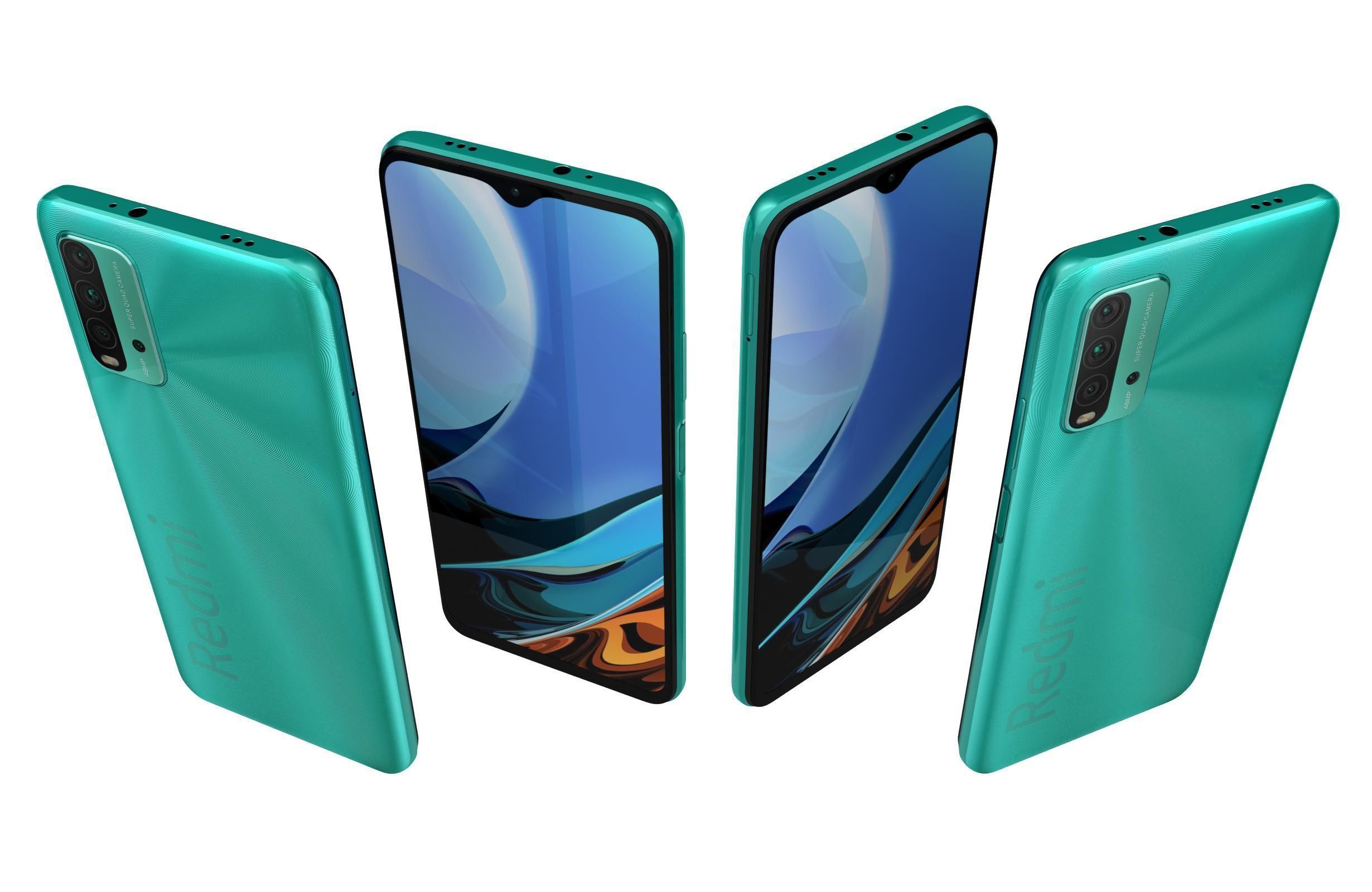 Xiaomi Redmi 9T All Colors 3D model_25