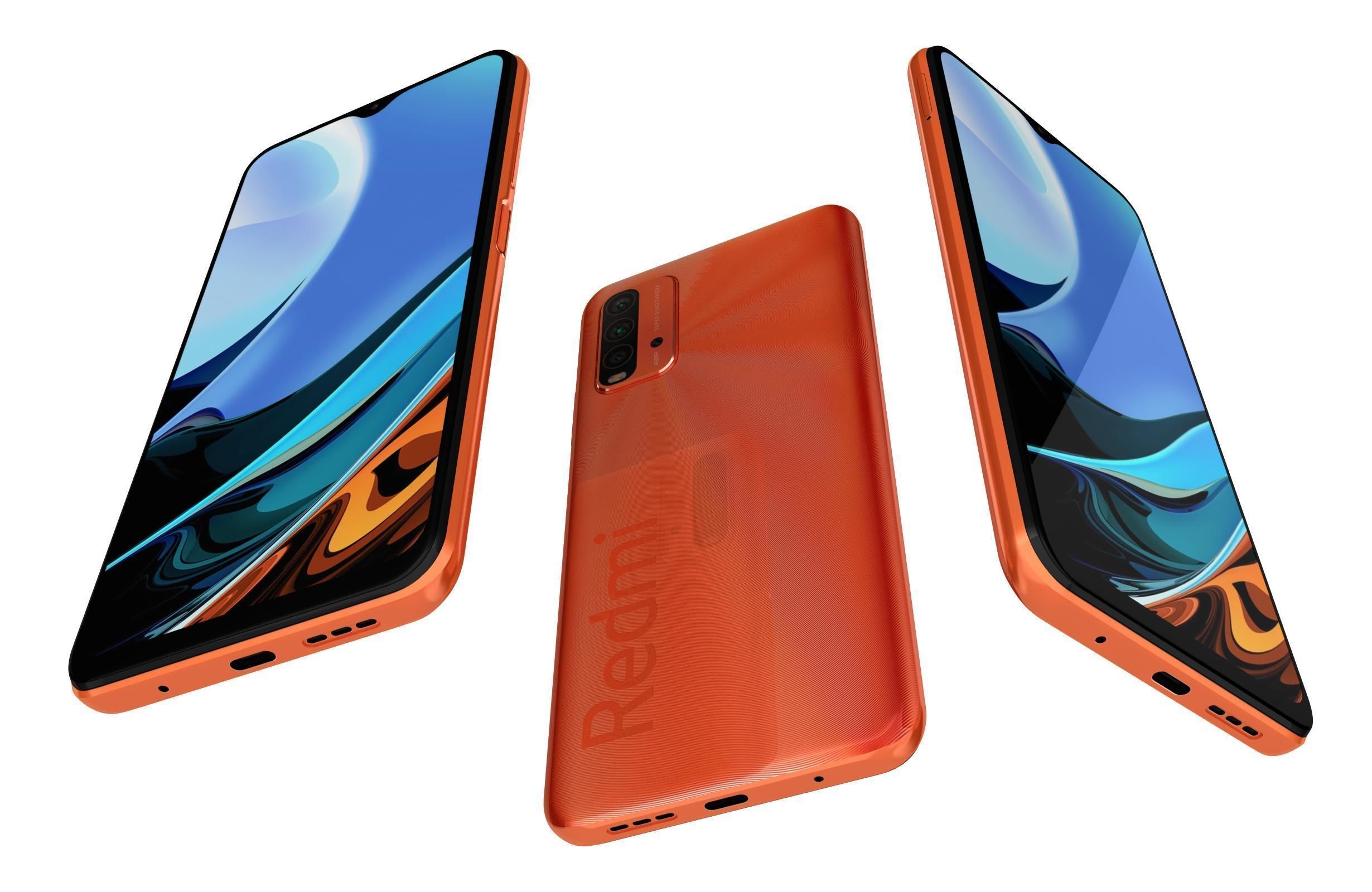 Xiaomi Redmi 9T All Colors 3D model_16