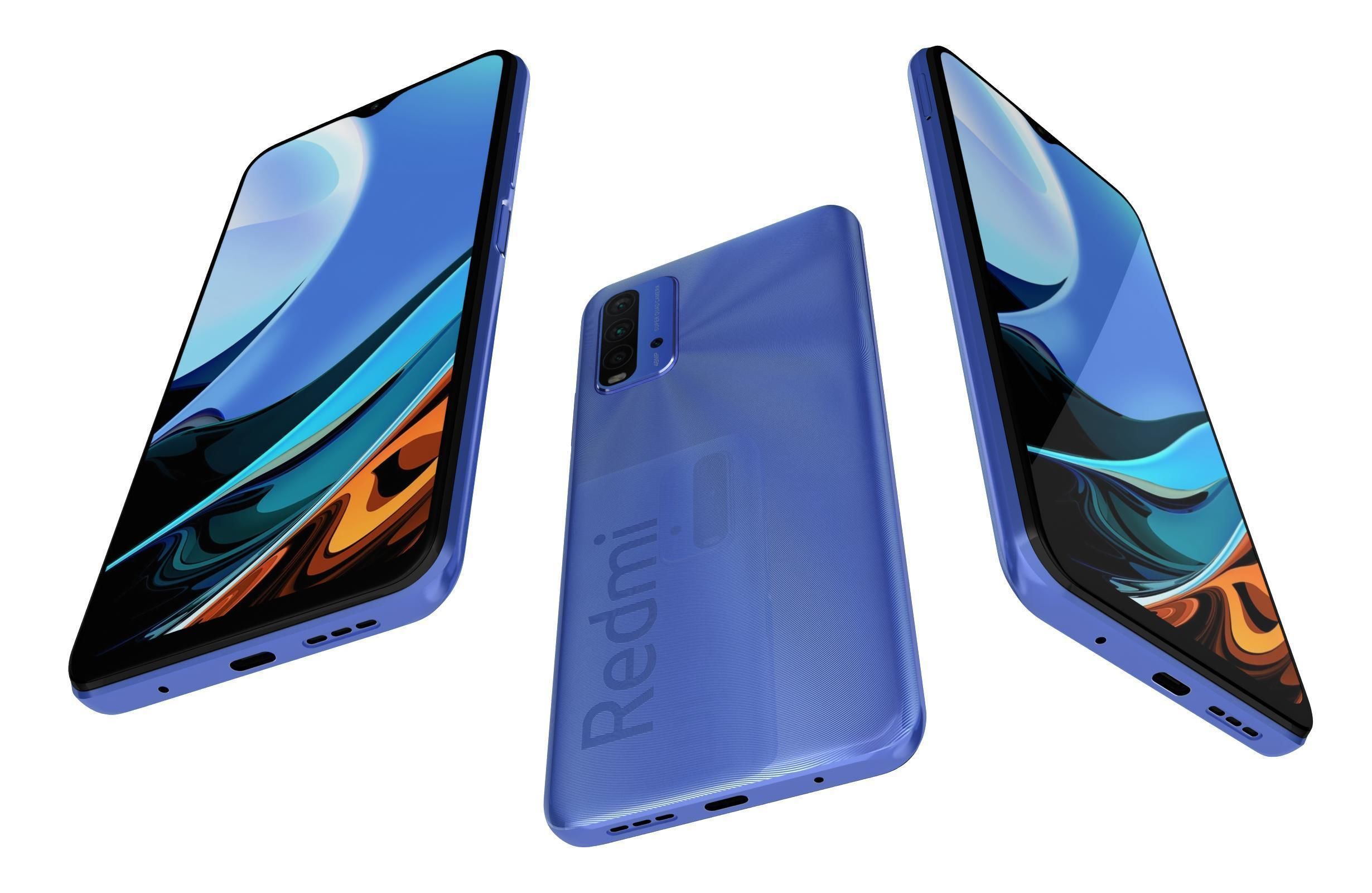 Xiaomi Redmi 9T All Colors 3D model_19