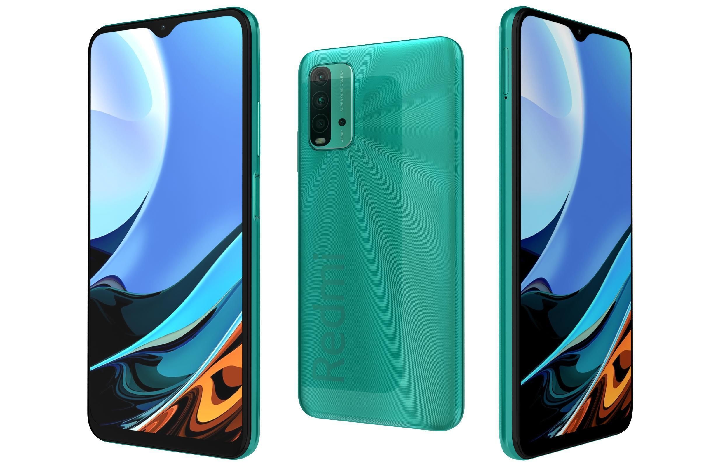 Xiaomi Redmi 9T All Colors 3D model_2