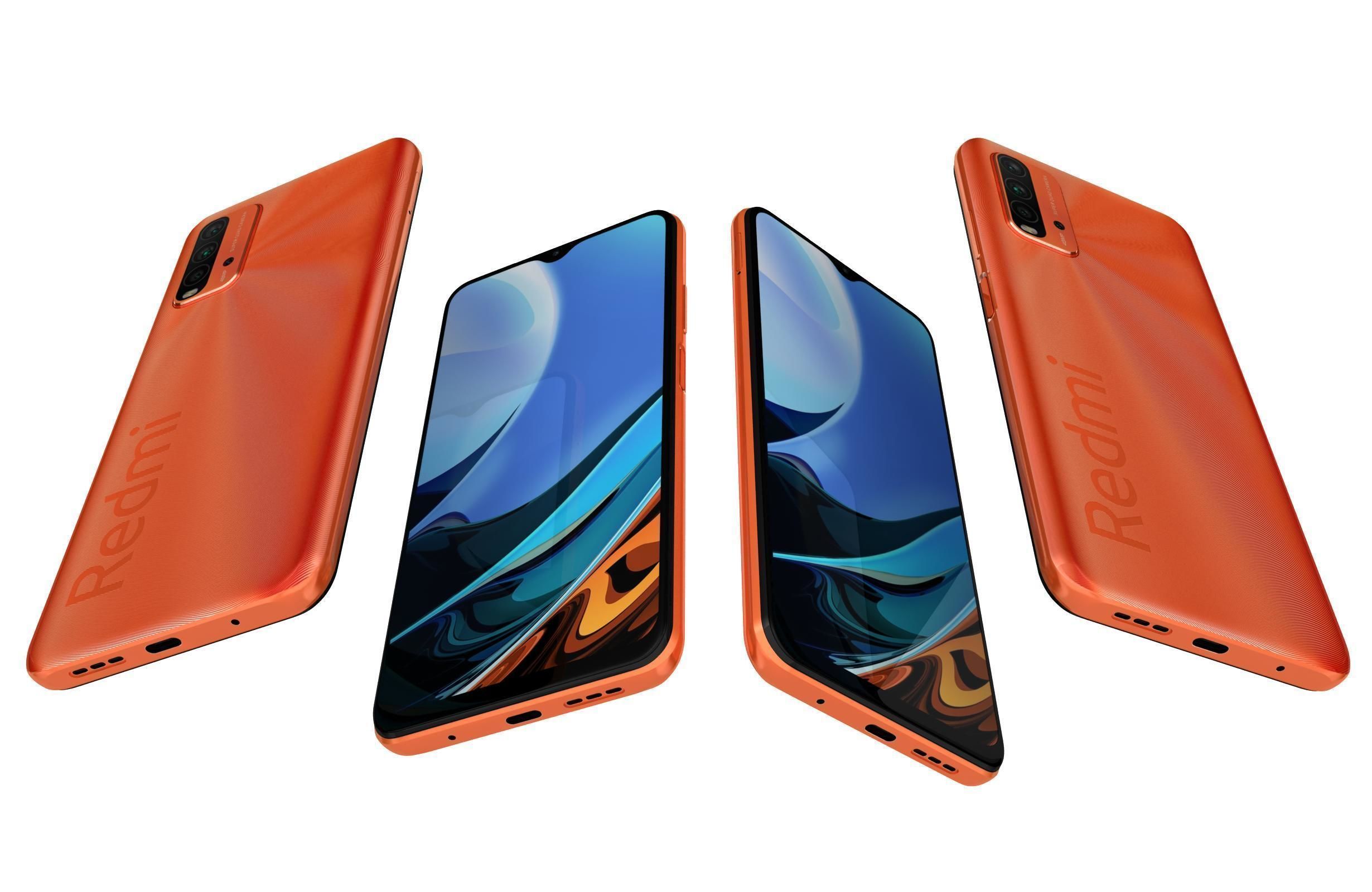 Xiaomi Redmi 9T All Colors 3D model_28