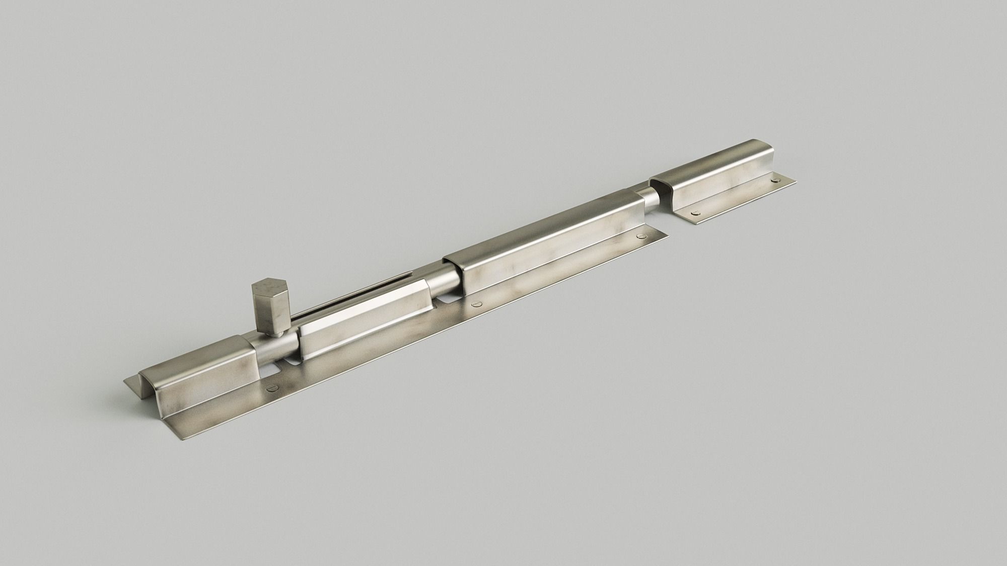 Flush Tower Bolt 3D model_4