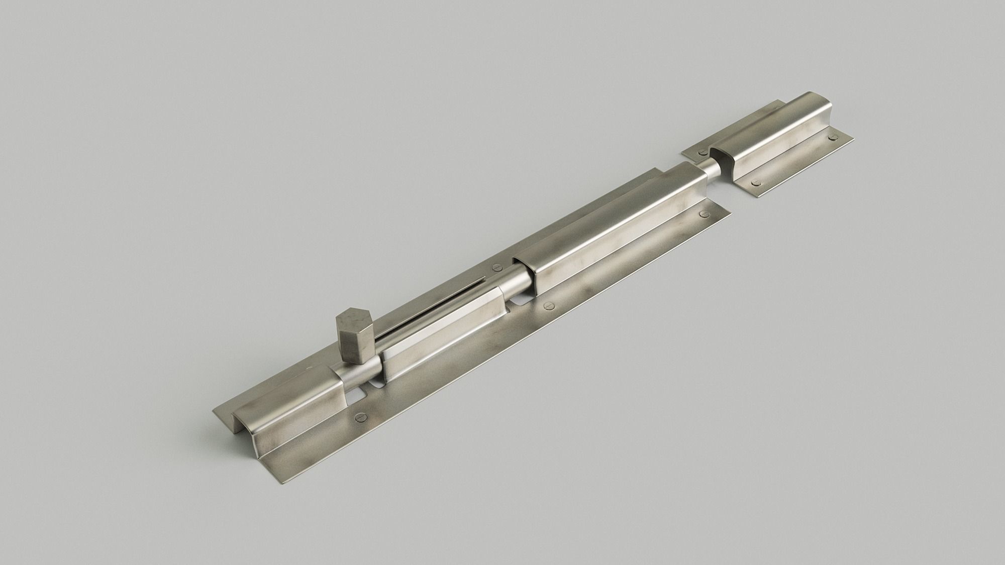 Flush Tower Bolt 3D model_6