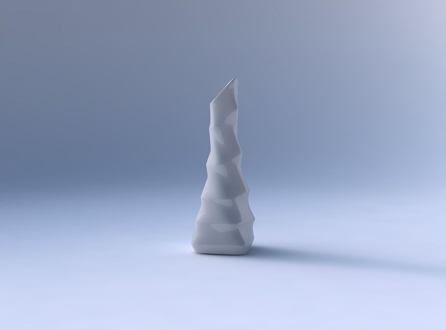 Vase twisted squeezed and bent rectangle helix with horizonta... 3D print model_4