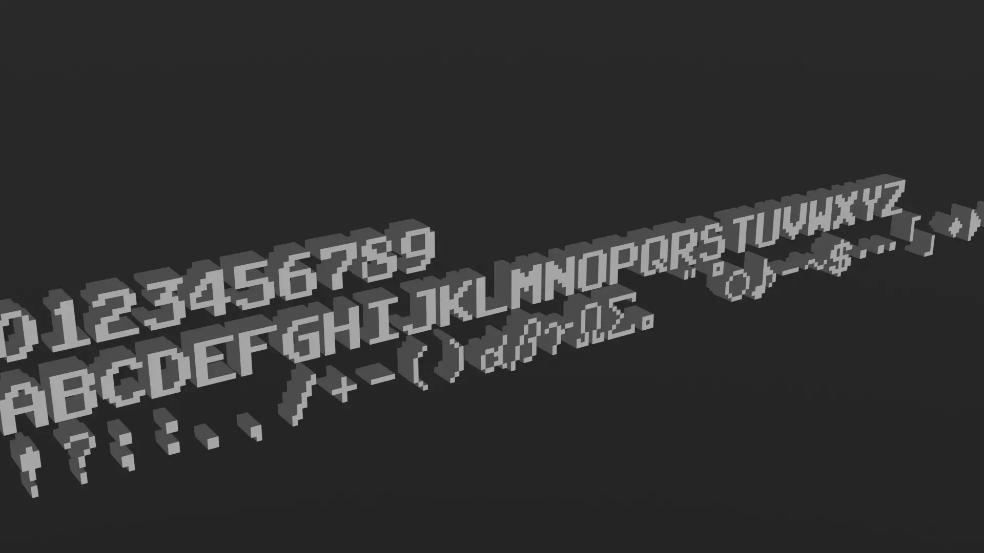 3D model Pixel Text VR / AR / low-poly | CGTrader