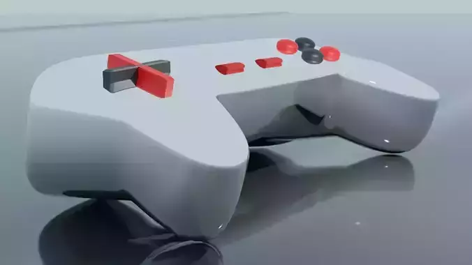 Gamepad 3d model video game controller