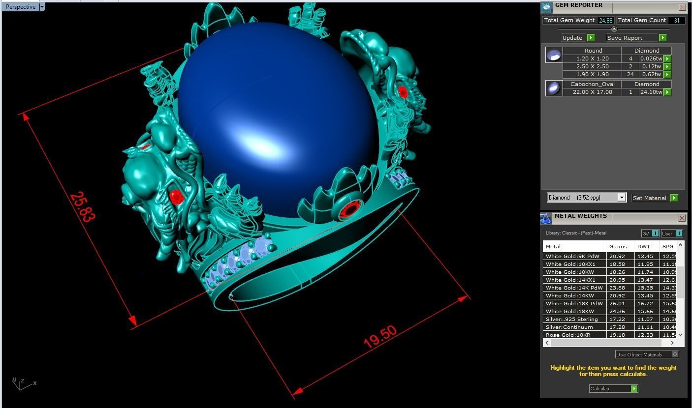 Dragon Ring - Mens Dragon Ring - Mens Ring - N1104 3D print model_7