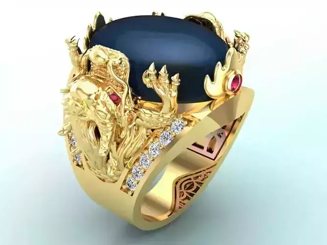 Dragon Ring - Mens Dragon Ring - Mens Ring - N1104