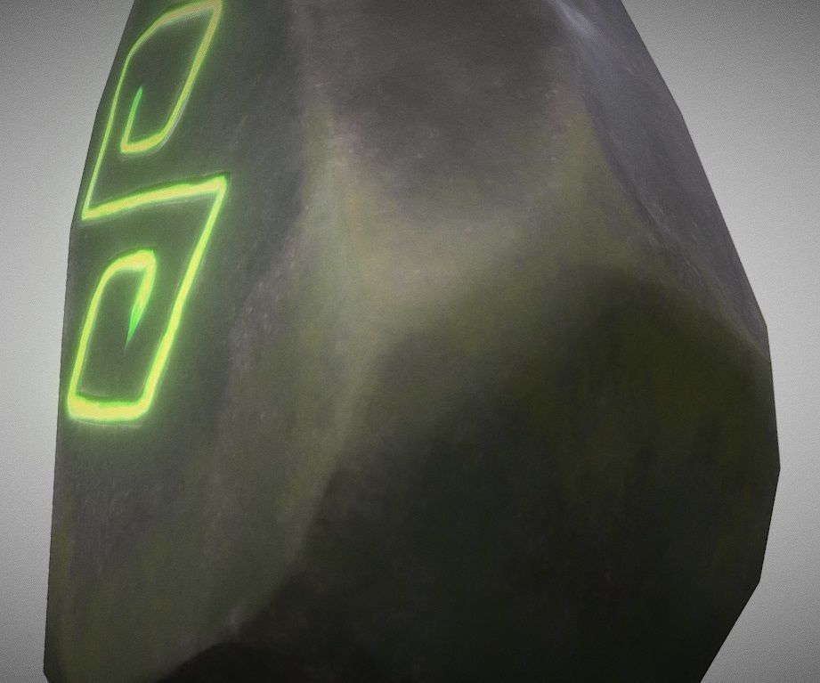 Viking Ruin Stone Low-poly 3D model_2