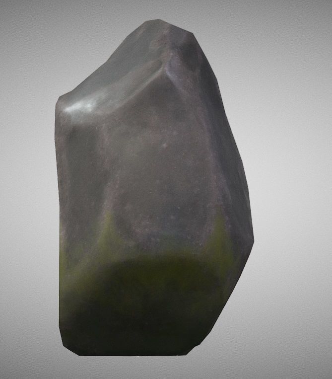 Viking Ruin Stone Low-poly 3D model_3