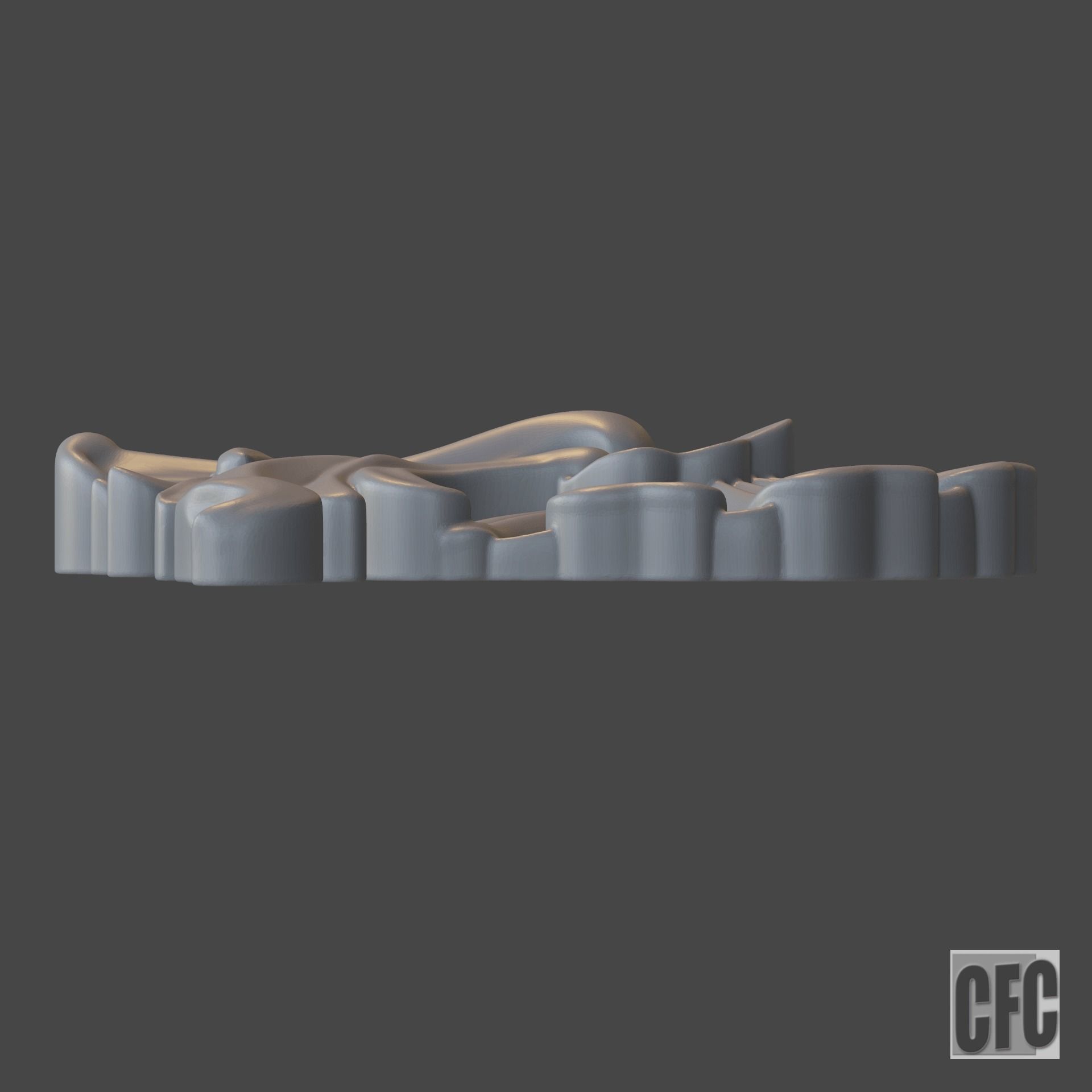 WoodCarving detail - 3d model for CNC - WoodCarvingCFC005 3D print model_10