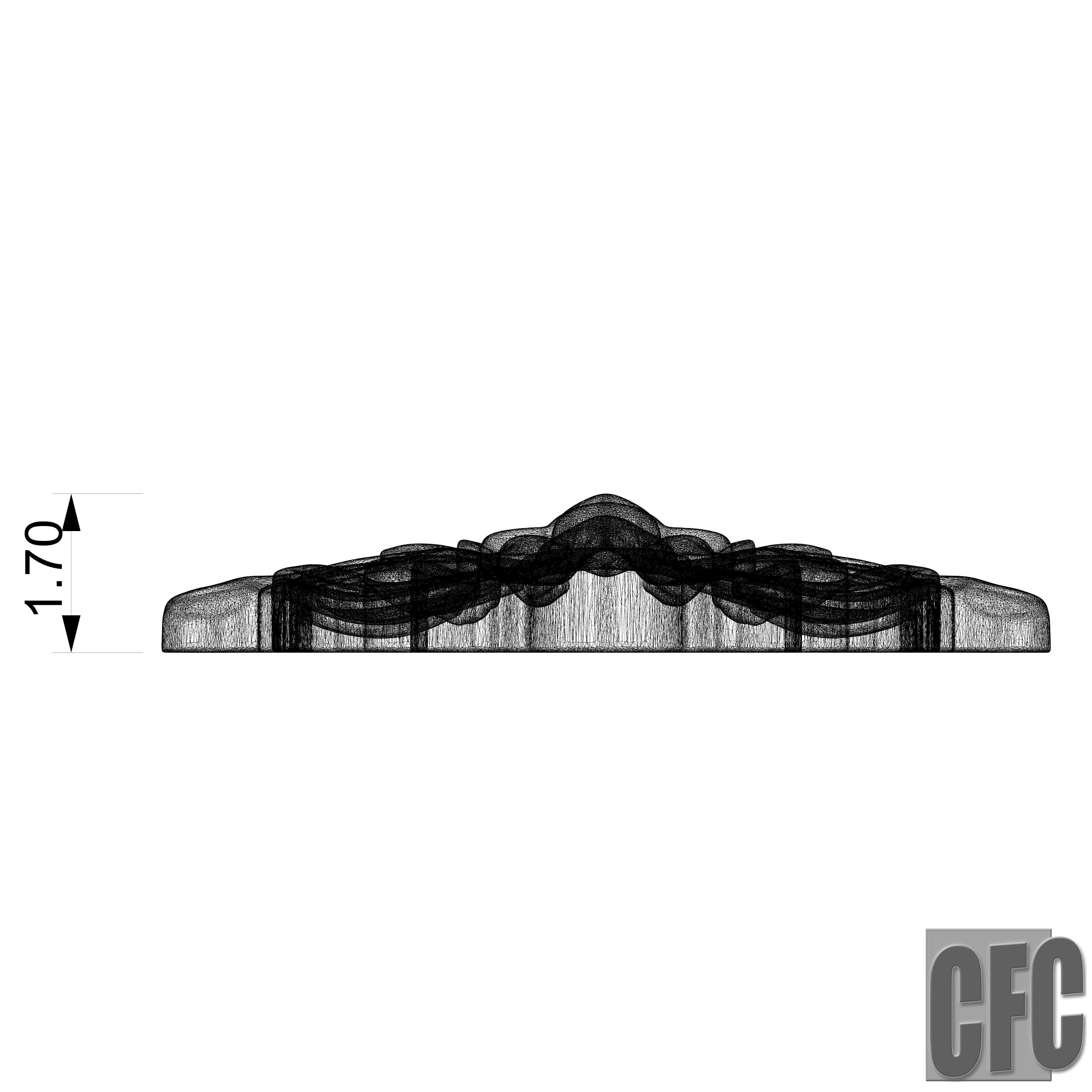 WoodCarving detail - 3d model for CNC - WoodCarvingCFC005 3D print model_17