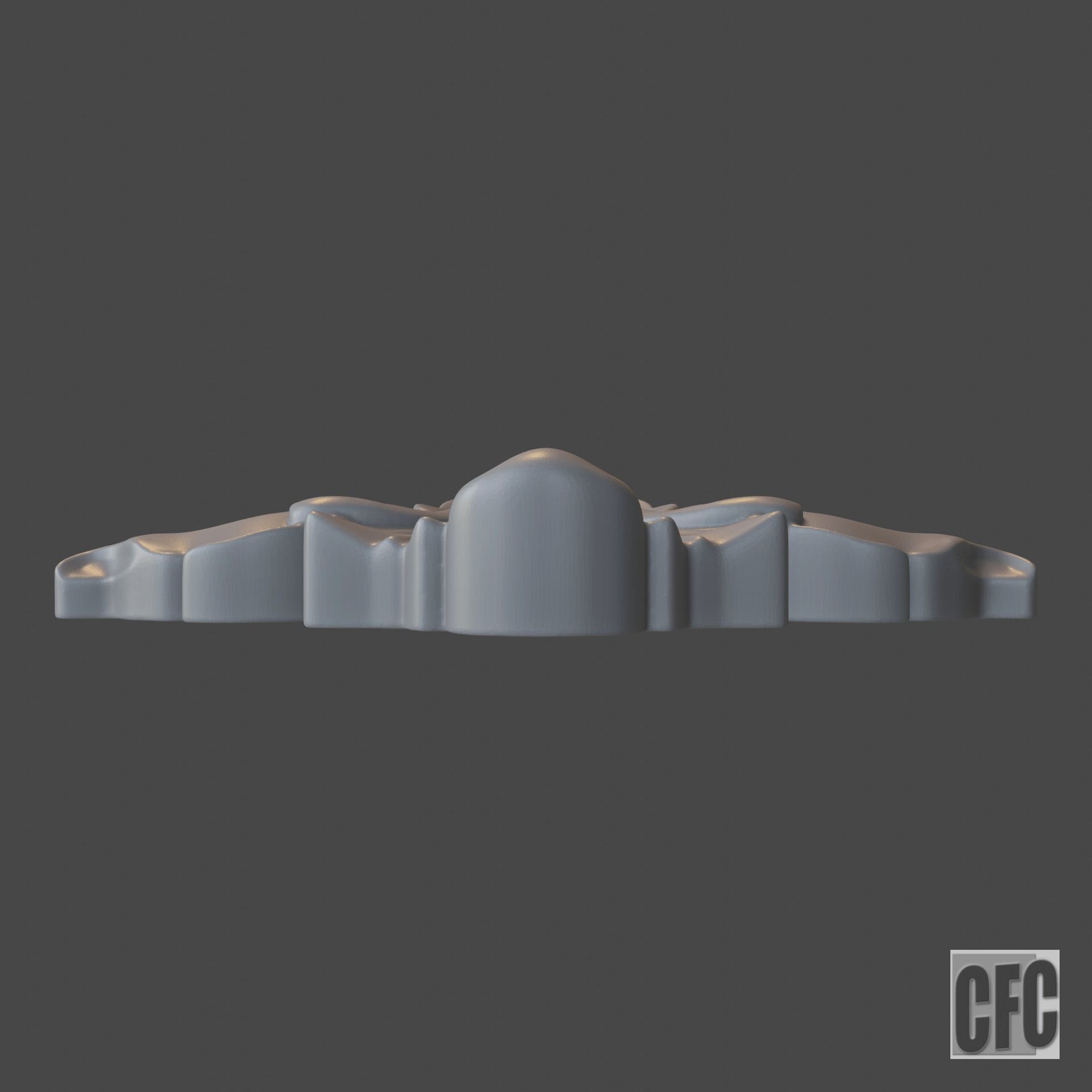 WoodCarving detail - 3d model for CNC - WoodCarvingCFC005 3D print model_8