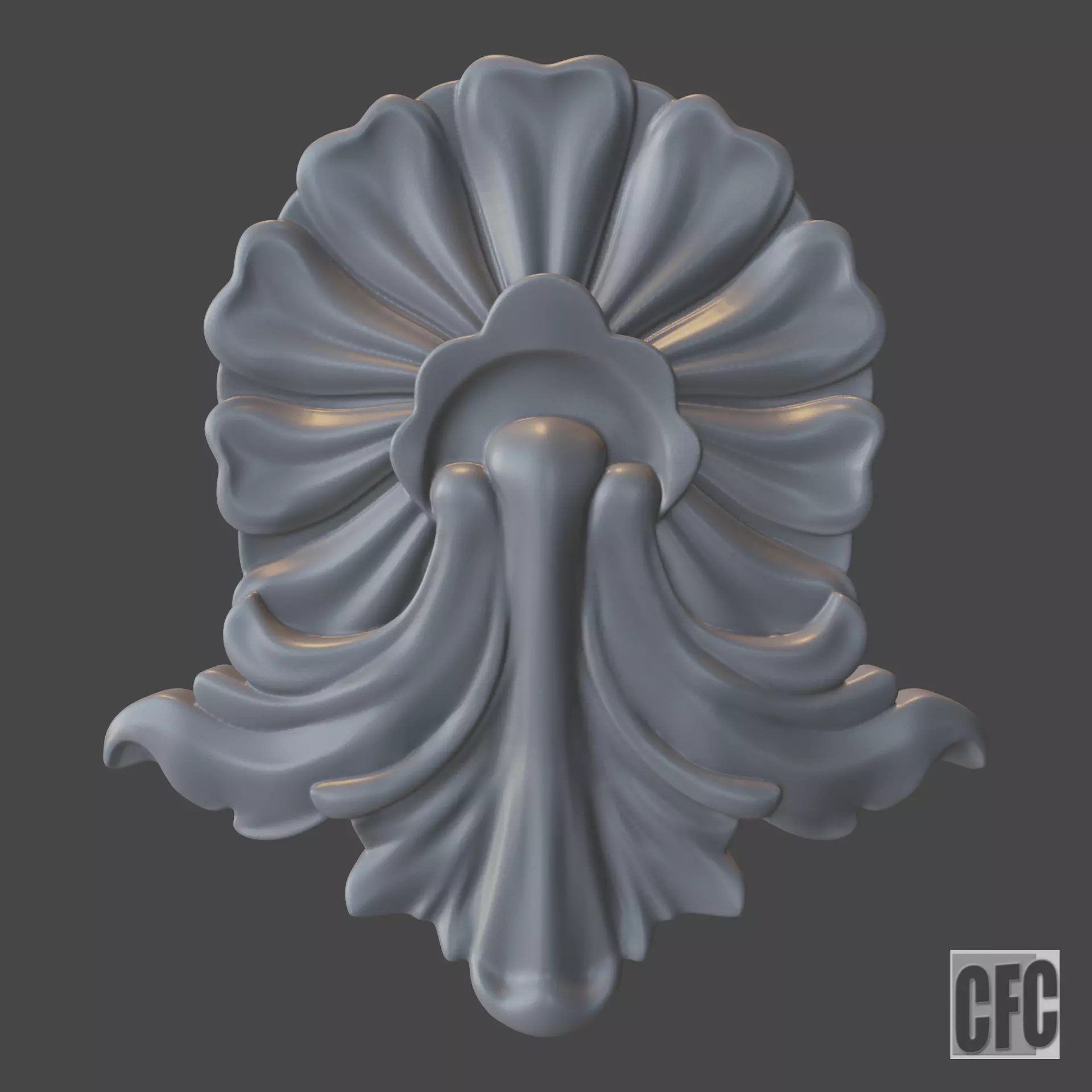 WoodCarving detail - 3d model for CNC - WoodCarvingCFC005 3D print model_0