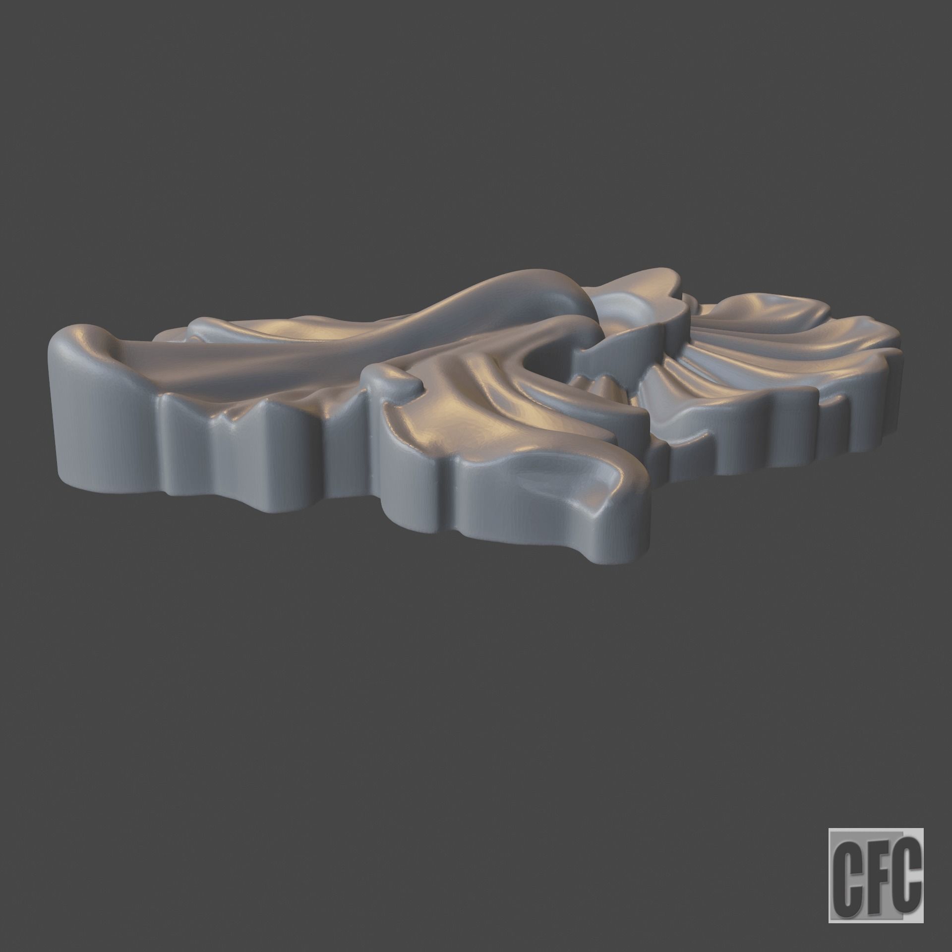 WoodCarving detail - 3d model for CNC - WoodCarvingCFC005 3D print model_7