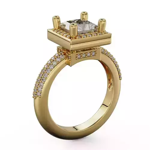 Ring with a princess