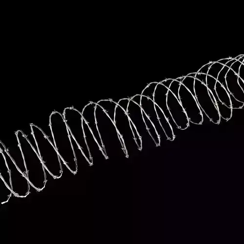 barbed wire high detailed 3D model
