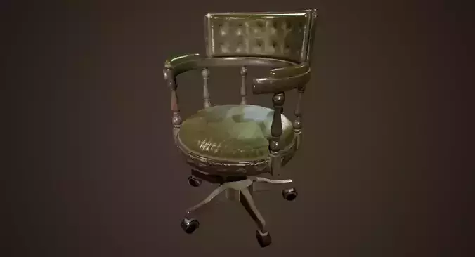 Antique Chair - PBR Game Ready