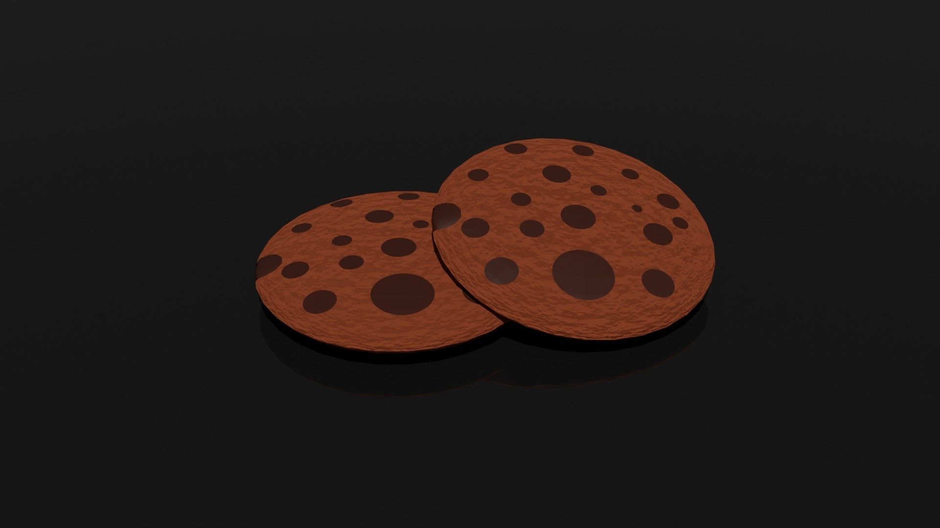 chocloates cookie 3D model_1