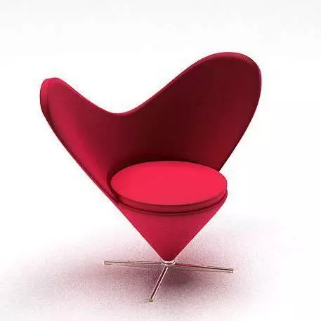 Heart Shaped Chair 3D model_0