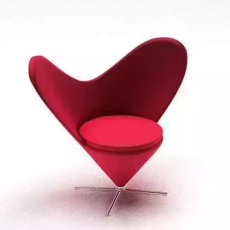 Heart Shaped Chair 3D model Heart Shaped Chair 3D model