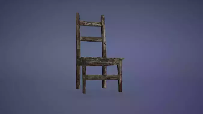 Chair Low Poly Game Ready old
