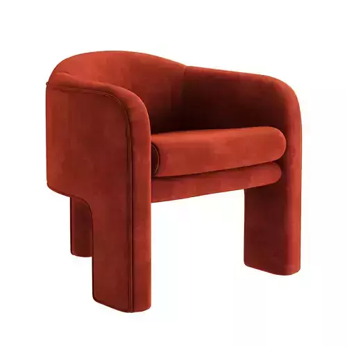 Milo Baughman Armchair by Weiman Preview 3D model