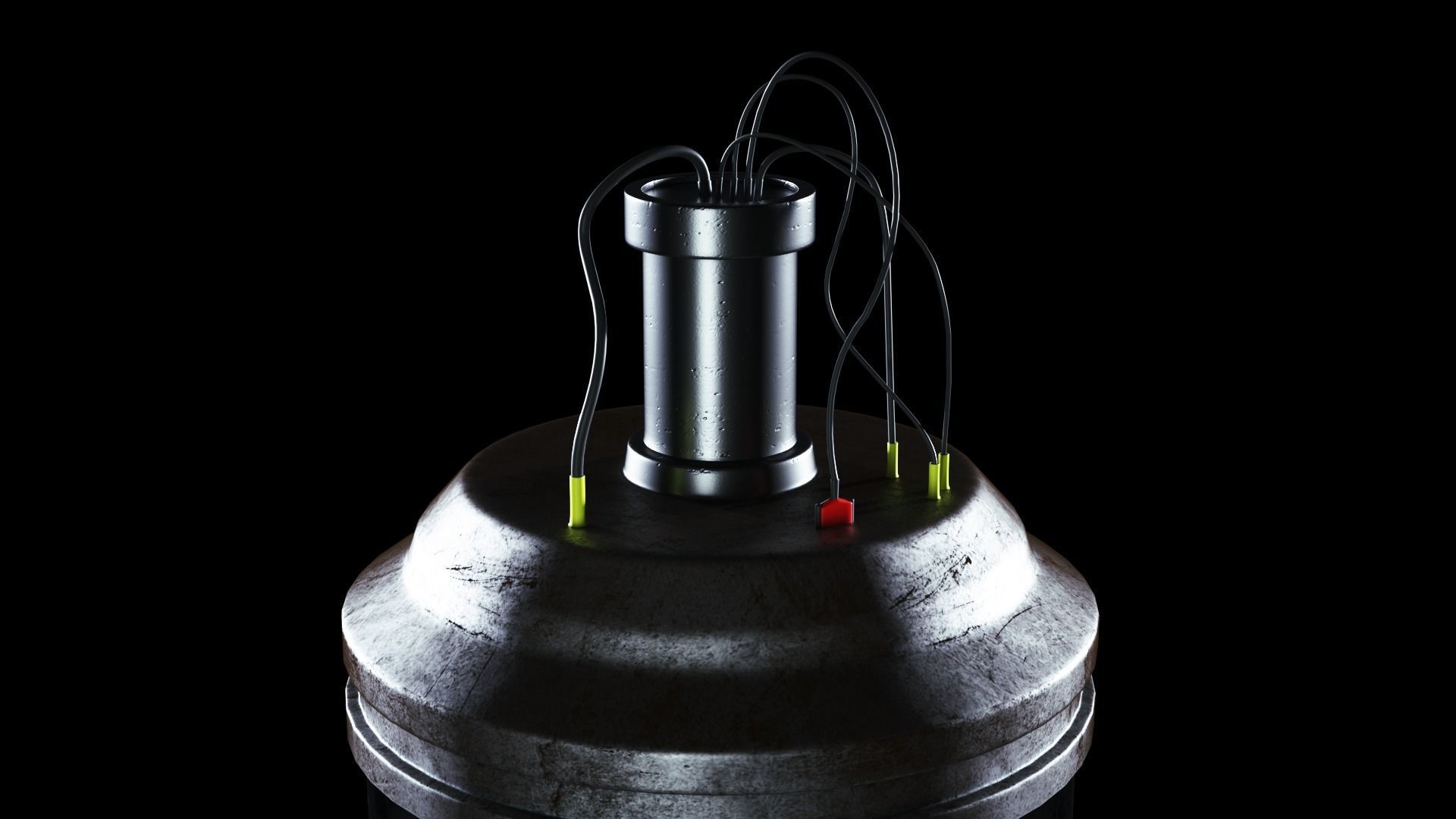 Sci-Fi Capsule Cyberpunk Laboratory 3D model Low-poly 3D model_3