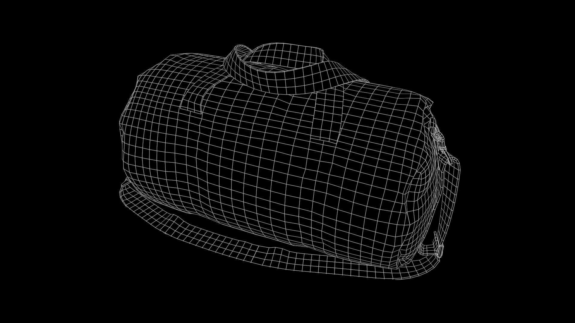 Duffle bag Low-poly 3D model_12