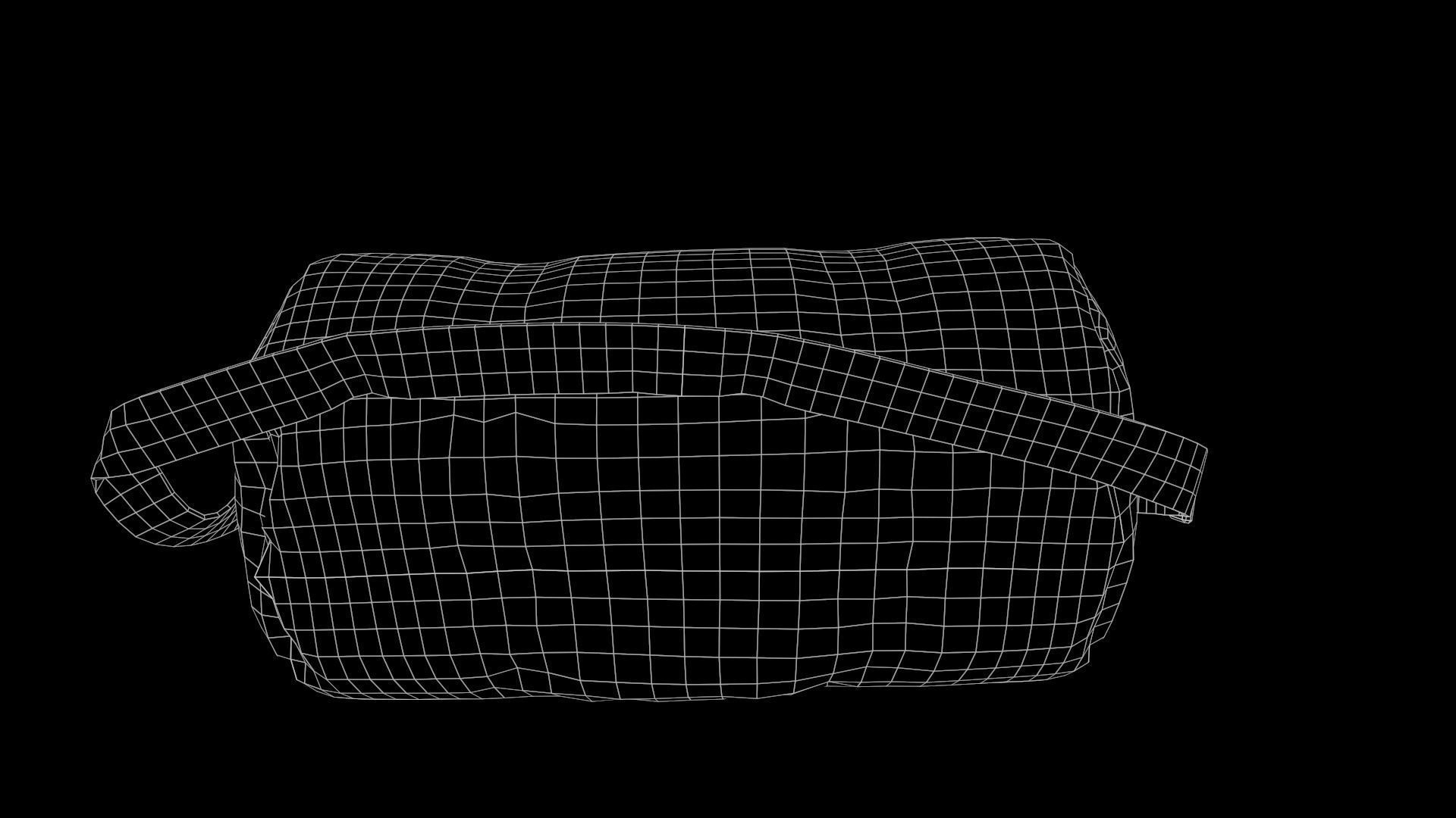 Duffle bag Low-poly 3D model_18