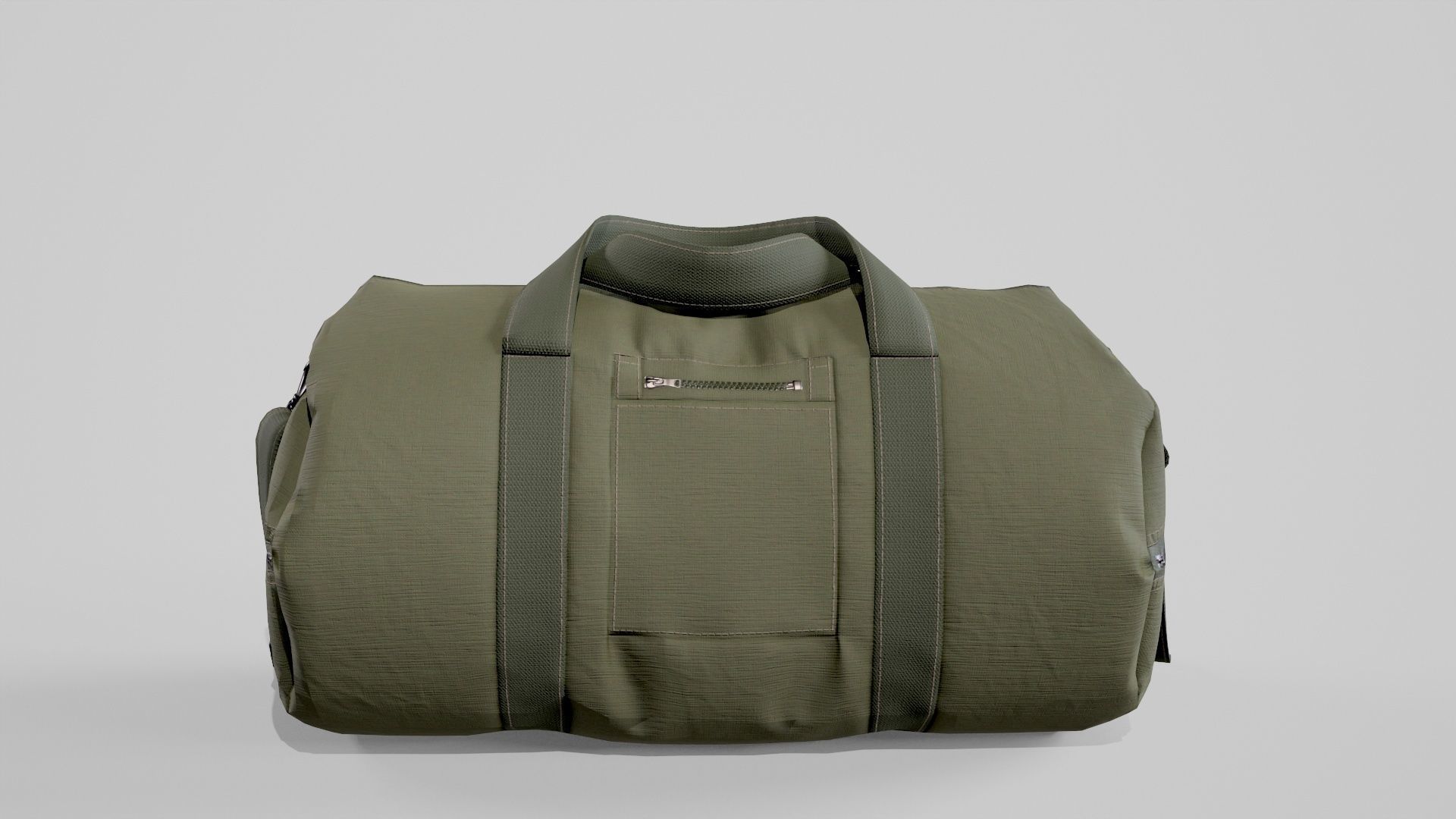 Duffle bag Low-poly 3D model_4