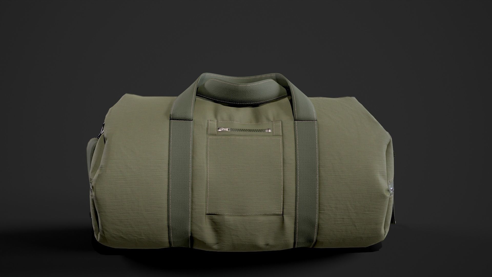 Duffle bag Low-poly 3D model_3