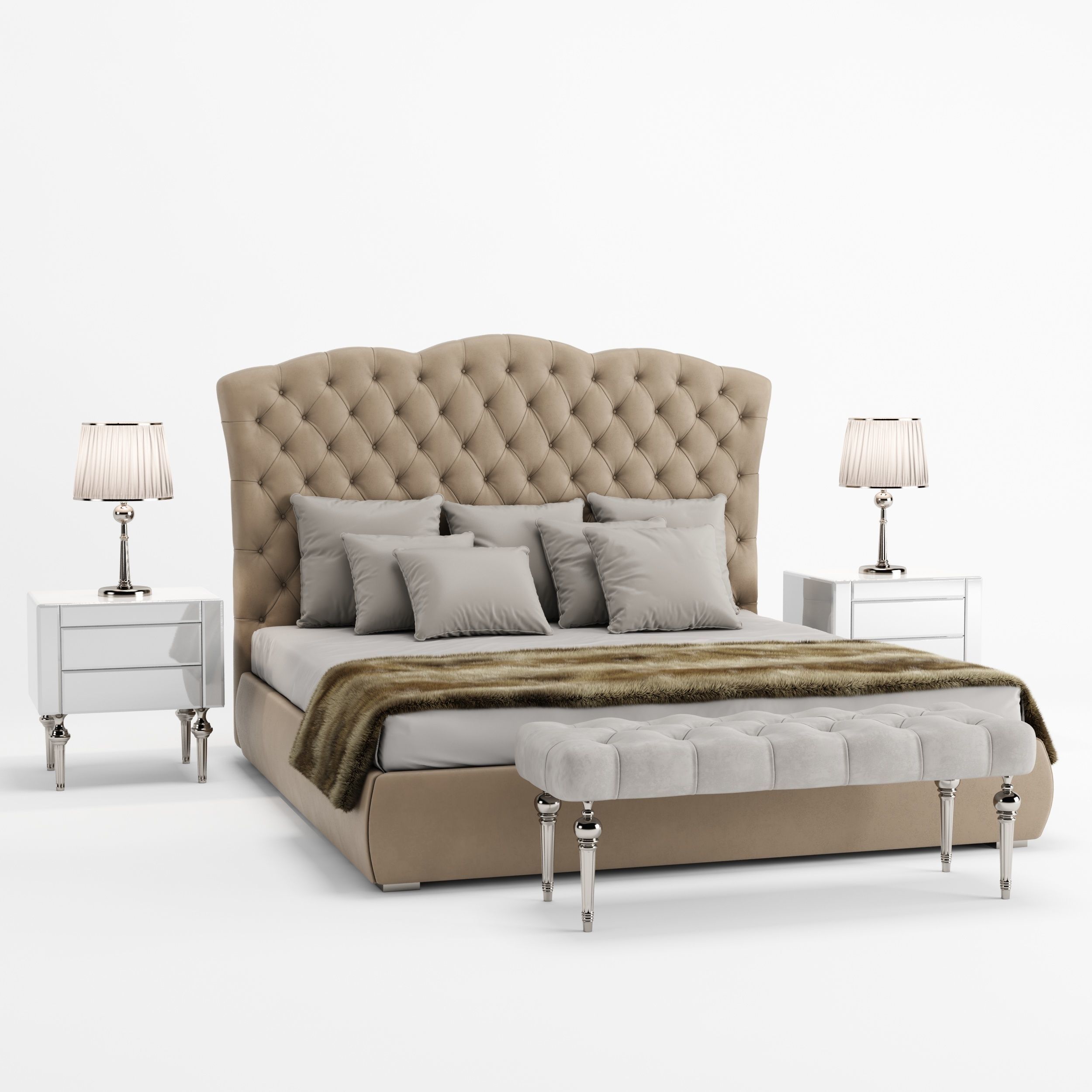 DV HOME COLLECTION EGOIST letto 3D model_3