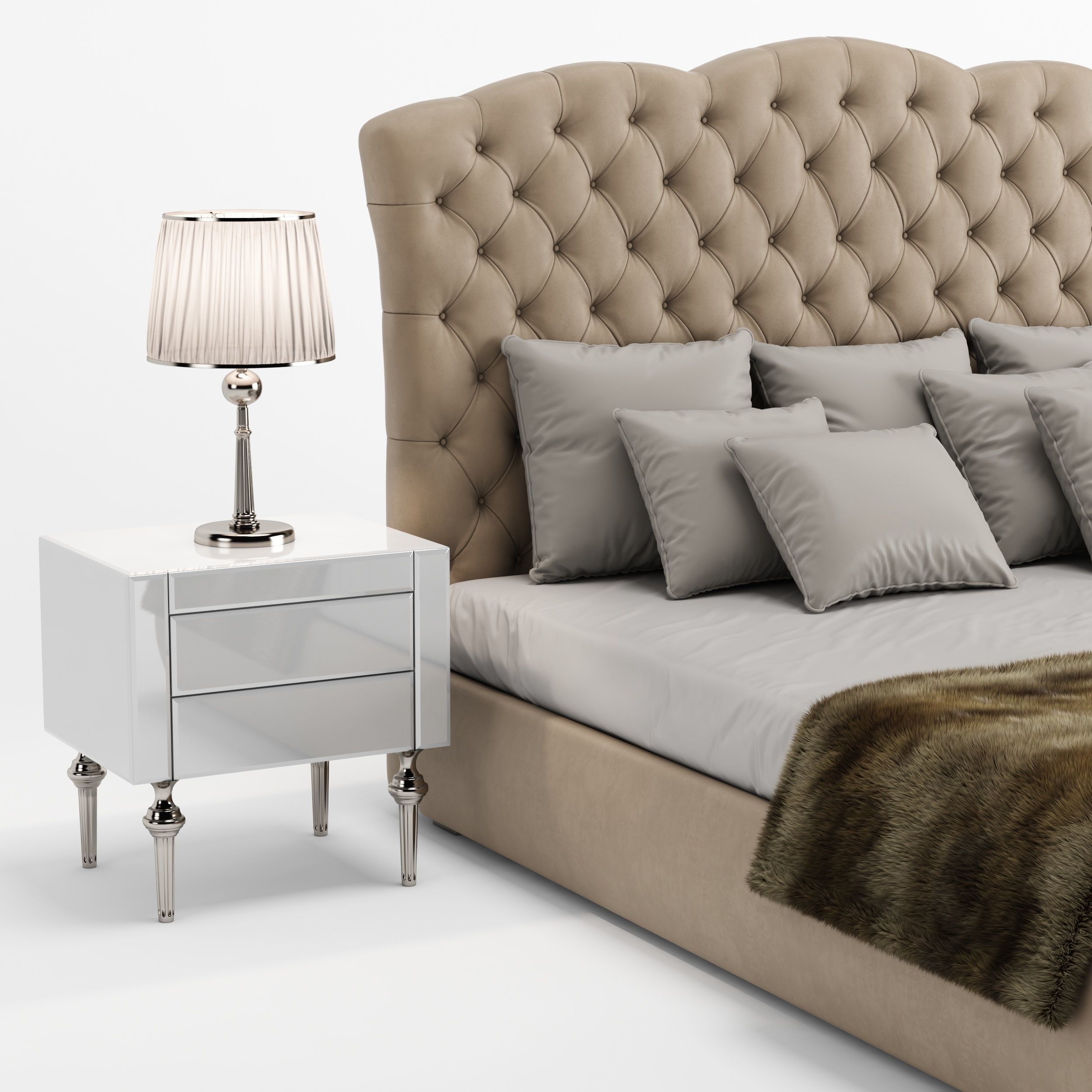 DV HOME COLLECTION EGOIST letto 3D model_1