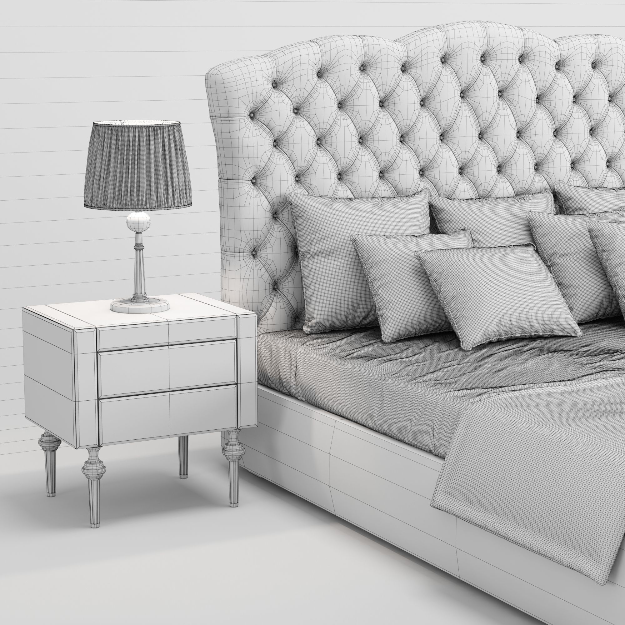 DV HOME COLLECTION EGOIST letto 3D model_4
