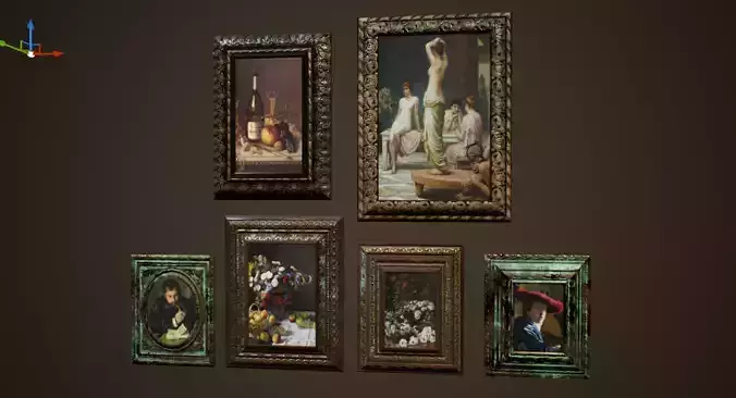 Antique Frames - PBR Game Ready