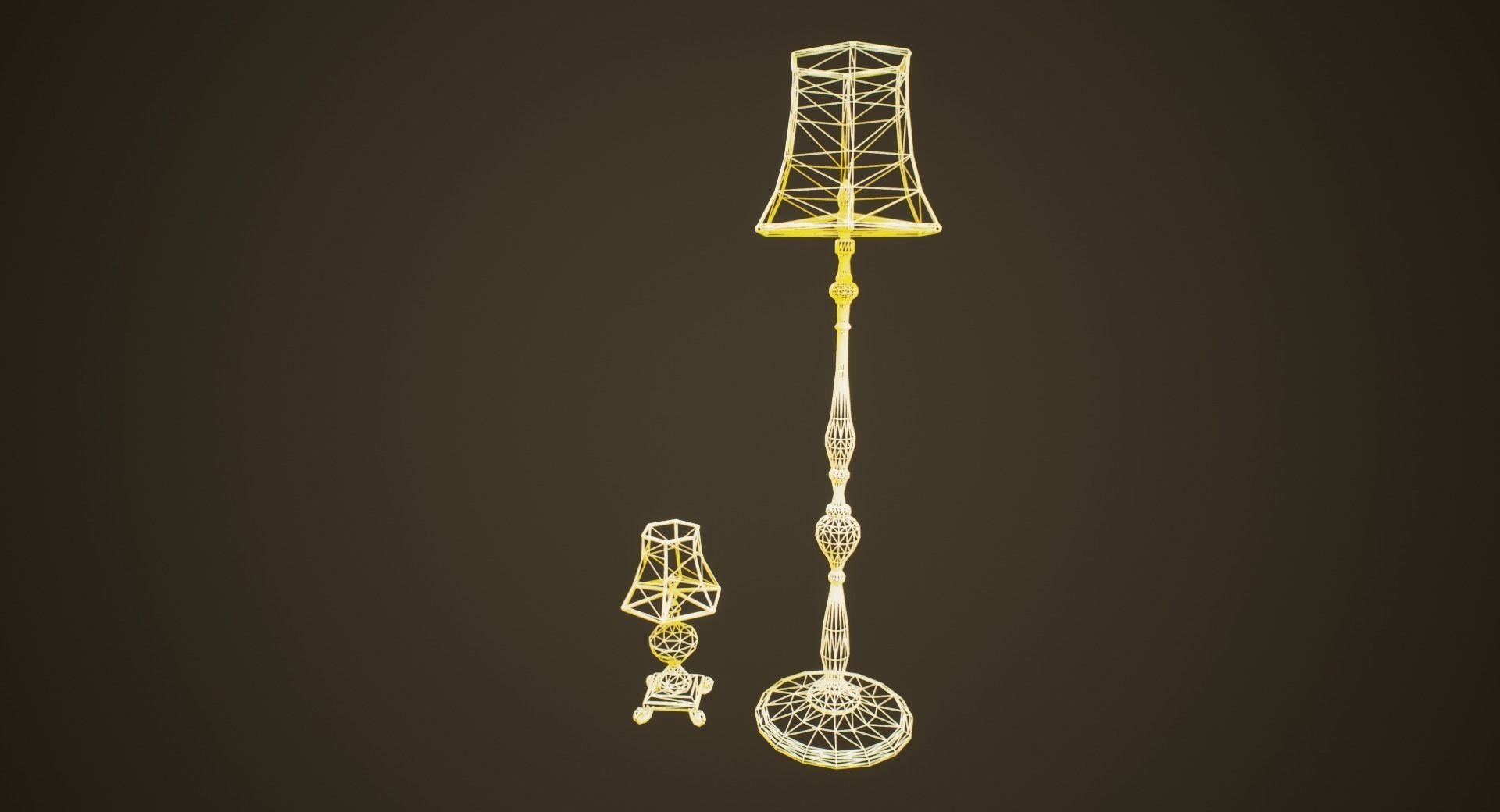 Antique Lamps - PBR Game Ready Low-poly 3D model_5