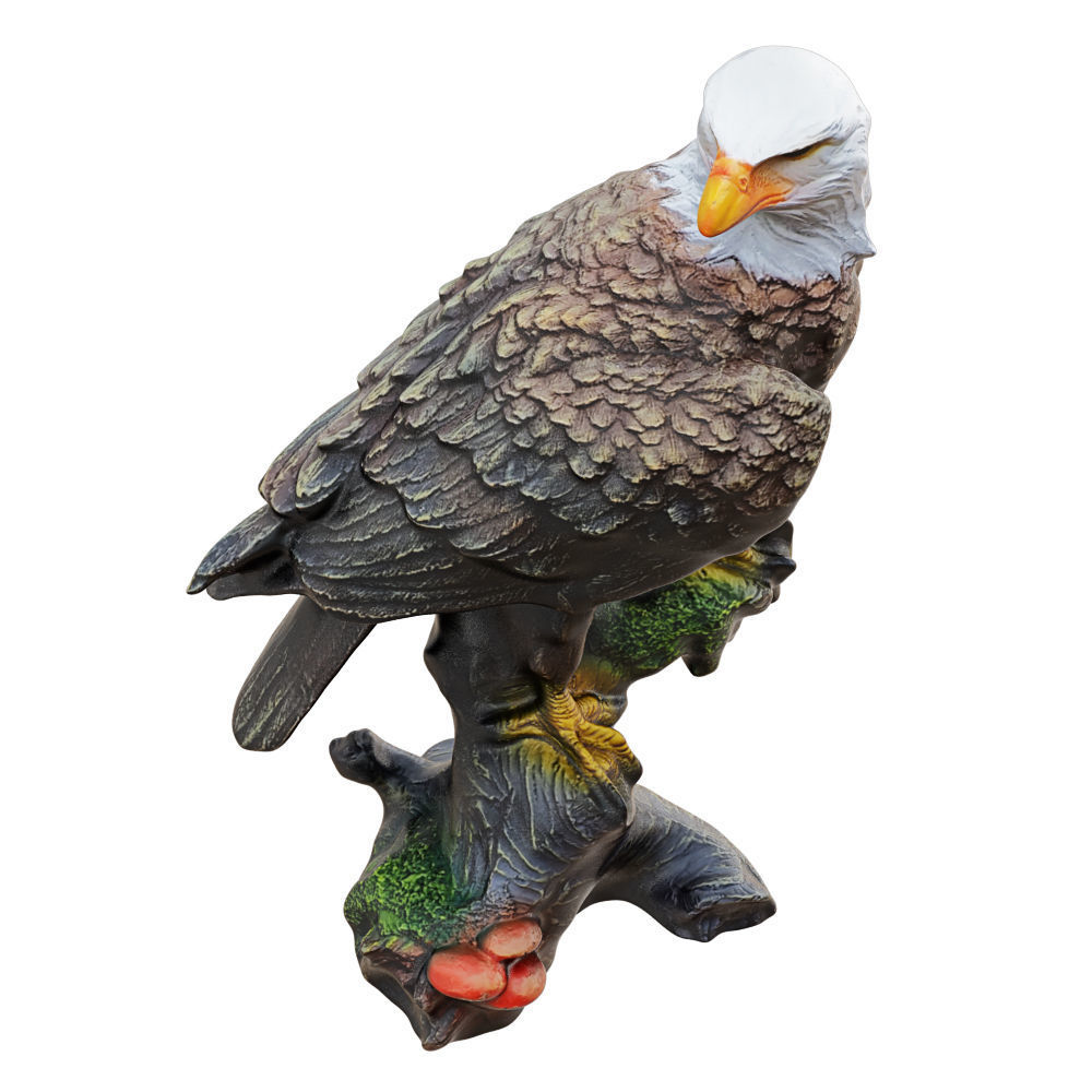 Garden Eagle Figurine 3D model_1