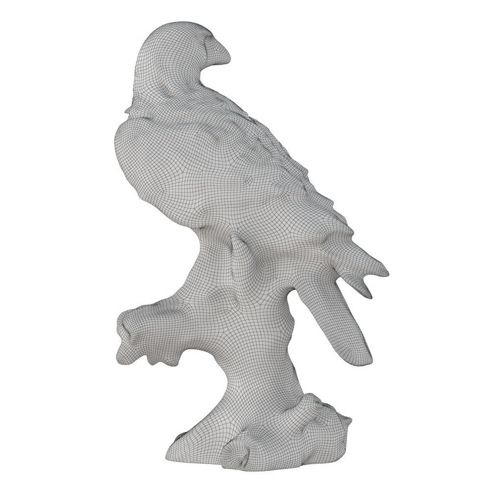 Garden Eagle Figurine 3D model_6