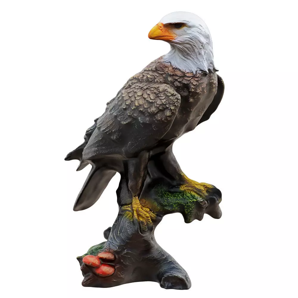 Garden Eagle Figurine 3D model_0