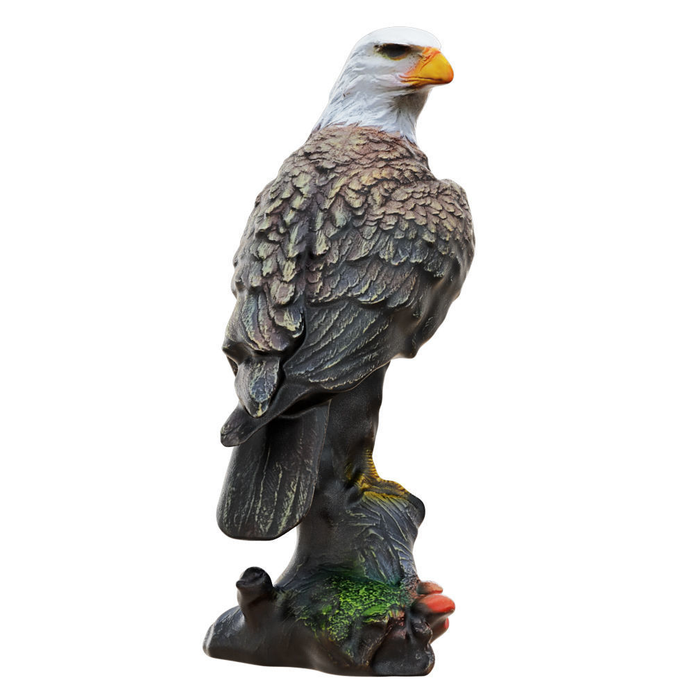Garden Eagle Figurine 3D model_2